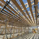 建設中の木製ハウス